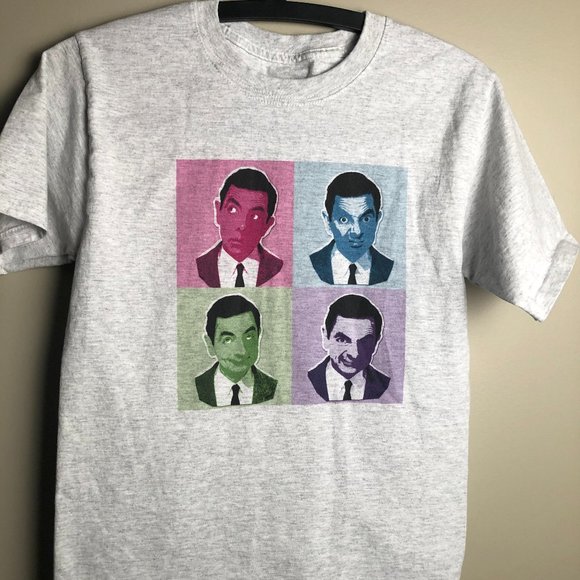 Hanes Other - Hanes - Grey Mr.Bean Themed T-Shirt